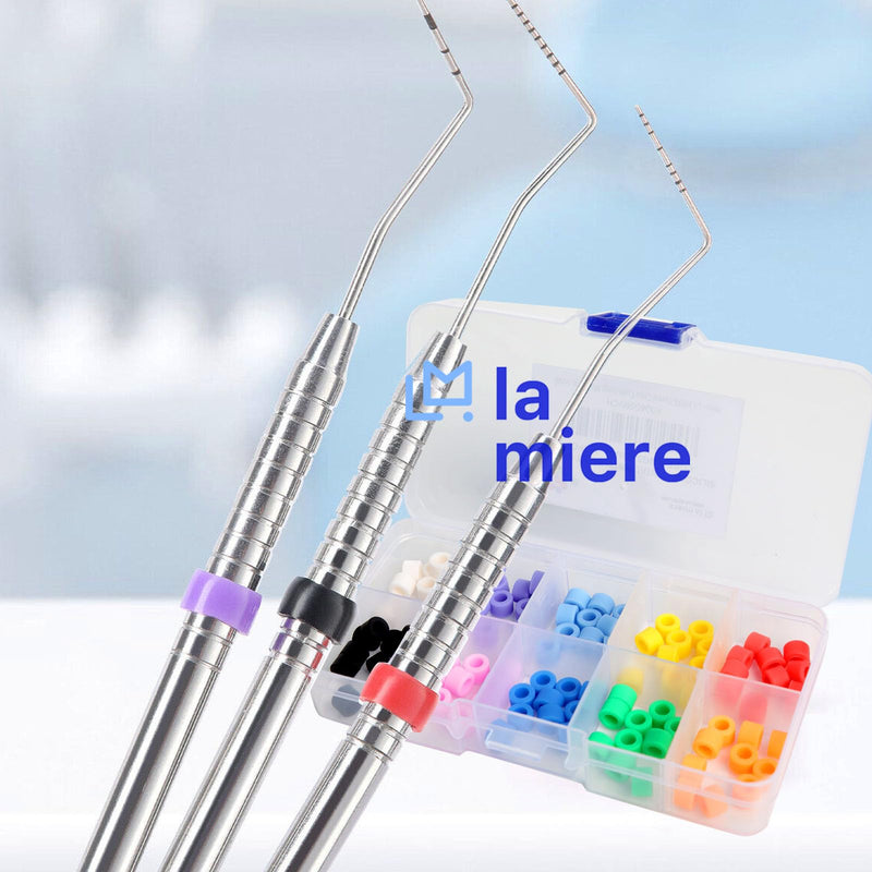Dental Code Ring 100Pcs Silicone Dental Instrument Color Code Rings, Orthodontic Code Rings, Mix Color, Small