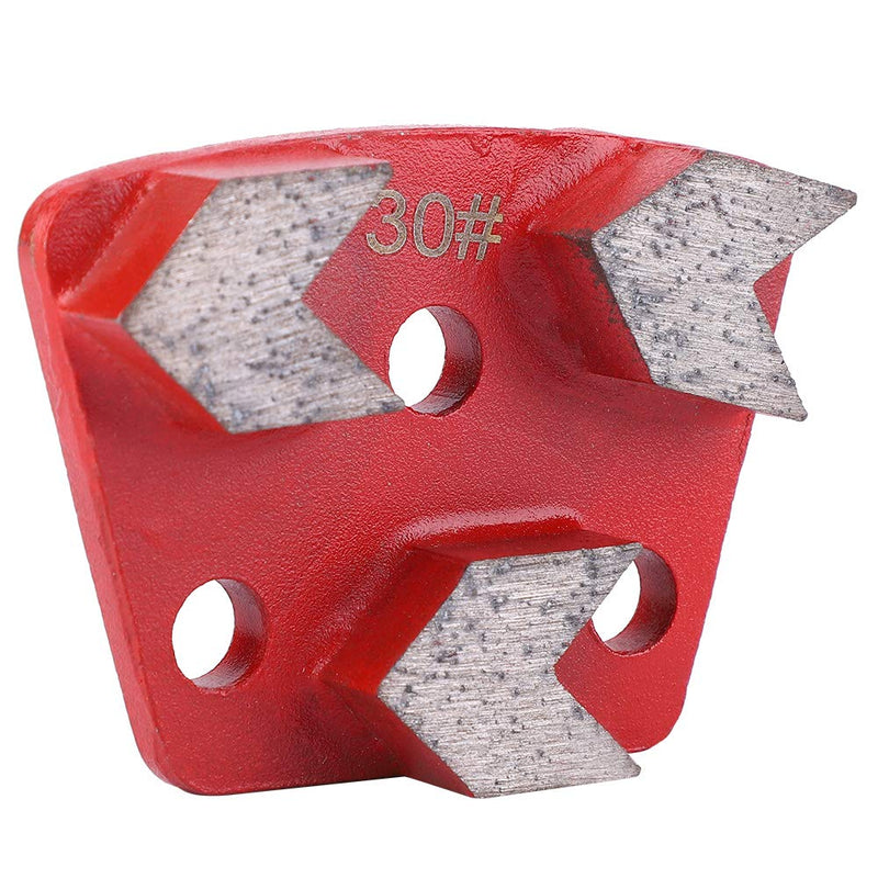 3PCS Trapezoid, Floor Grinder Trapezoid Grinding Concrete/Cement/Paint Floor Grinding Pad Disc #30 Grit Metal Scraper for Grinder Floor Concrete