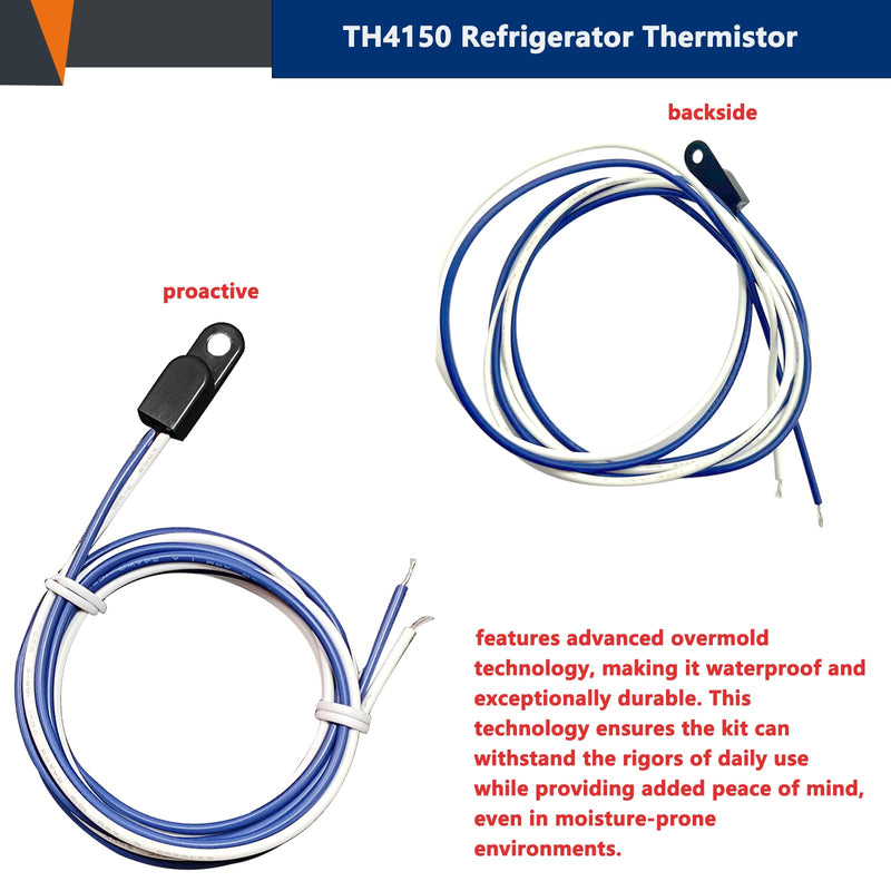 4204150 Refrigerator Thermistor Temperature Sensor Replacement 4204150 Thermistor For Freezer Refrigerator Thermistors TH4150 4204150S 3014350