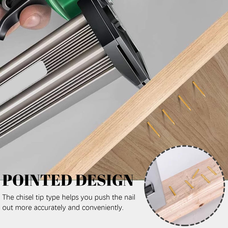 2000Pcs 18 Gauge Narrow Crown Staples, 1/2" Galvanized Finish Staples Heavy Duty Narrow Staples for Pneumatic or Electric Stapler(Gold) 1/2"