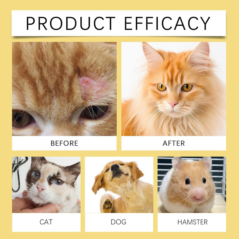 Pet Skin Treatment Spray for Dogs and Cats- Nature Soothing Solution for Itchy Skin, Reduces Scratching- 2Pcs