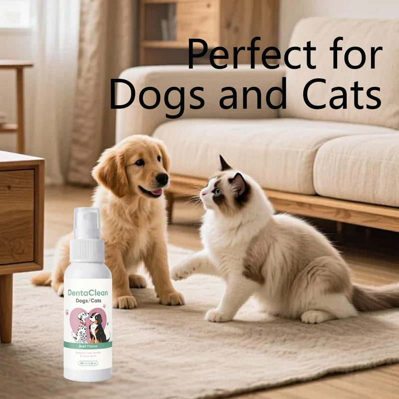 Milolabco Advanced Dental Spray, Dentaclean Spray for Dogs & Cat, Eliminate Bad Dog Breath and Cat Bad Breath, Minimize Tartar Buildup, Supports Oralhygiene, Fresher Breath, No Brushing, 100ml