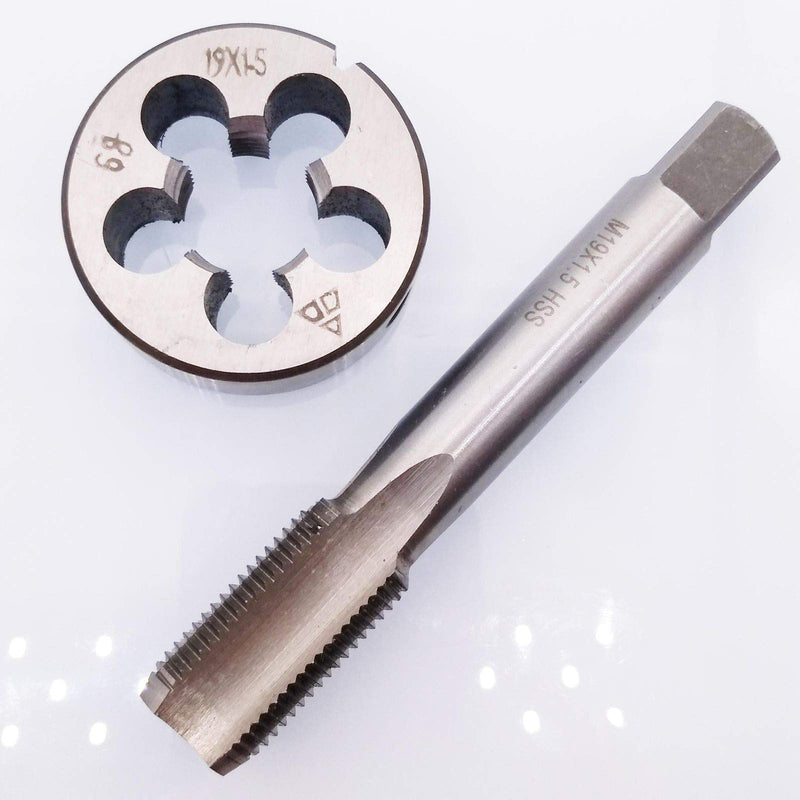 HSS M19 x 1.5mm Tap and M19 x 1.5mm Die Metric Thread Right Hand