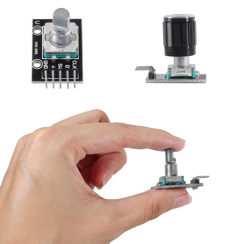4pcs KY-040 Rotary Encoder Module 360 Degree Switch Encoders with Knobs Cap Brick Sensor Modules