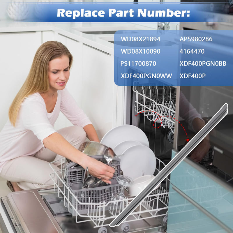 WD08X21894 Dishwasher Plastic Door Gasket WD08X10090