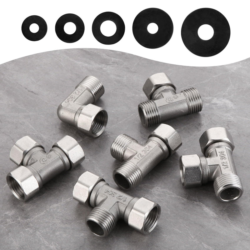50 Pcs Rubber Washers Assortment Kit 16/18/20/25/30mm (5 Sizes) Black Rubber Washers Vibration Absorbing Pads Faucet Washers for Household Faucets Garden Hoses Screws and Bolts 5 Sizes 50