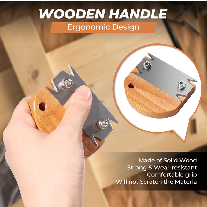 Edge Banding Trimmer for Woodworking & 2PCS Replacement Blades,Edge Corner Planer with Hanging Strap,Edge Banding Cutter,Hand Planer Edge Bander,for Deburring, Chamfering and Trimming with 2PCS replacement blades