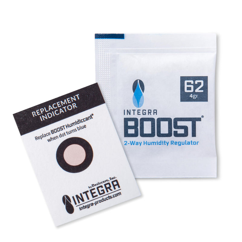 2-Way Humidity Control Pack - Preserve Flavor & Control Humidity at 62% RH - Moisture Absorber for Herbs, Spices & More - 4 Gram (Pack of 6) Pack of 6