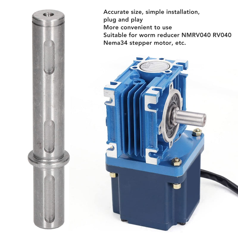 Alloy Steel Output Single Shaft 18mm for Worm Reducer NMRV040 RV040 Nema34 Stepper Motor ResistantTransmission