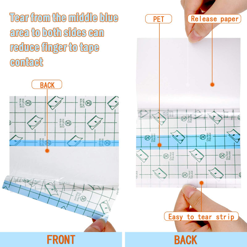 Transparent Dressing Adhesive Bandage Waterproof Bandage Clear Adhesive Bandages Stretch Tape for Tattoos Swimming (6 Inch x 5.47 Yard) 6x196.92 Inch (Pack of 1)