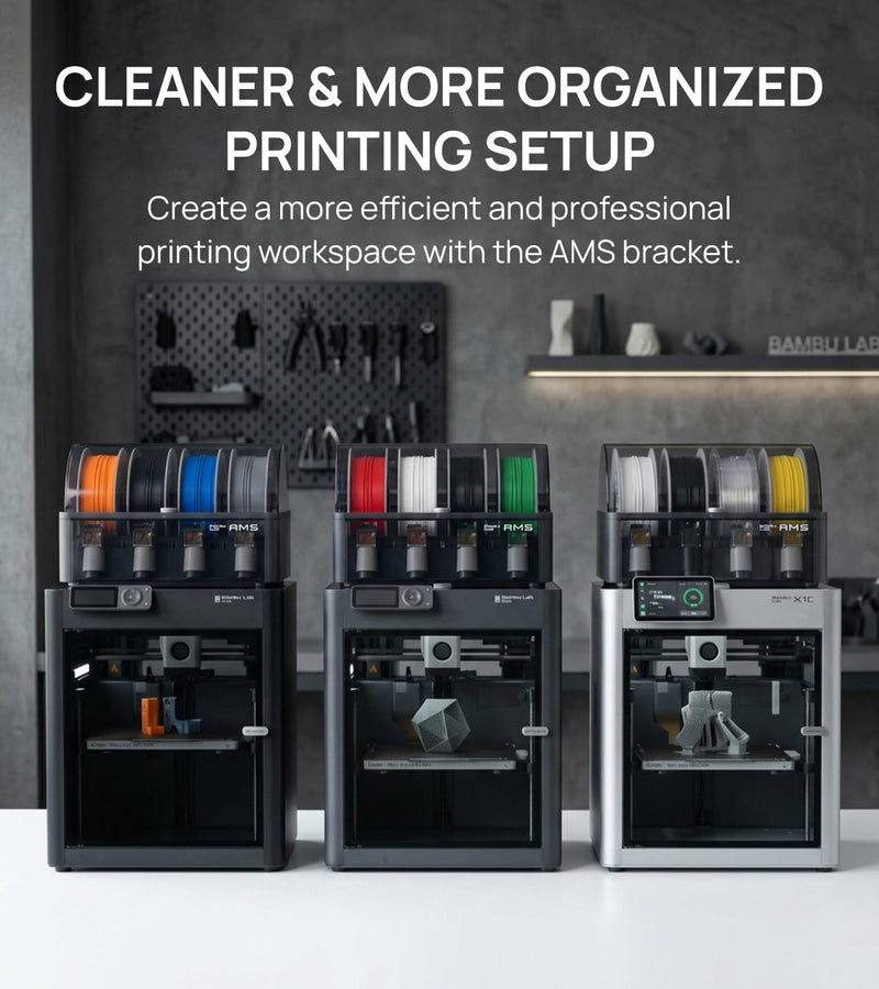 JAYO AMS Stand for Bambu Lab AMS, AMS Support Bracket for Easier Maintenance & Workspace Organization, Compatible with X1 & P1 Series