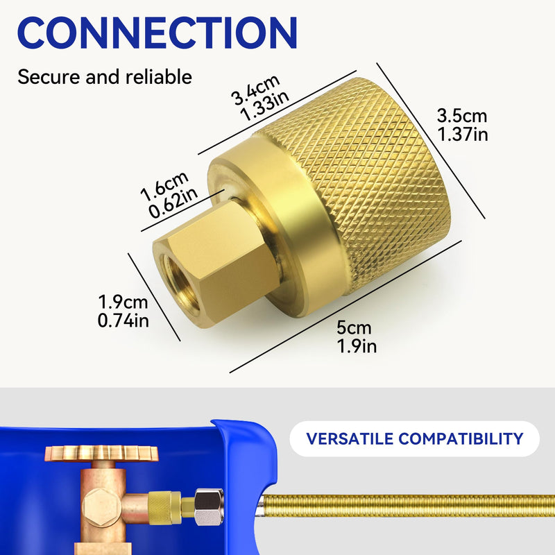 Bolaxin Forklift Connector Female, RE7141F Forklift Propane Tank Connector Female Connection Fitting Adapter Valve