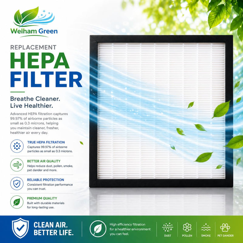 Replacement HEPA Filter Compatible with Xpower Pro Clean X-2480A & X-2580 & X-2700 Mini Air Scrubbers - Premium Replacement True HEPA filter