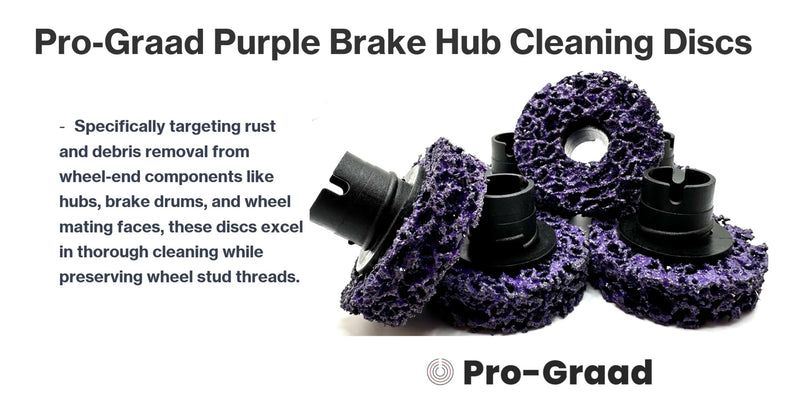 46150 6 Pack 1-1/2” Brake Hub Cleaning Discs, Brake Drum & Rotors, Around Wheel Studs Rust Removal, Replacement Pads Compatible with Pro Graad Counteract Hub Buddy & 3M Pad Holders