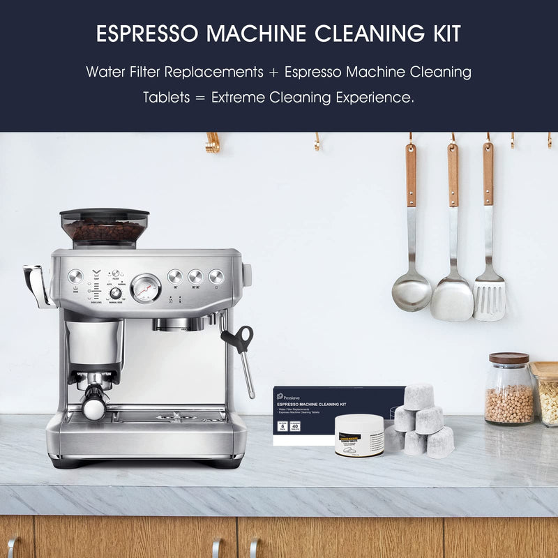 Espresso Cleaning Kits for Breville Machines, Includes 40 Cleaning Tablets and 6 Water Filters, Breville Espresso Machine Accessories