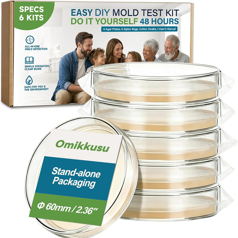 Mold Testing Kit with 5 Individual Tests - DIY Mold Test Kit for Home - Includes Detailed Mold Identification Guide - Fast and Reliable Mold Detector for Home - NewNest Australia