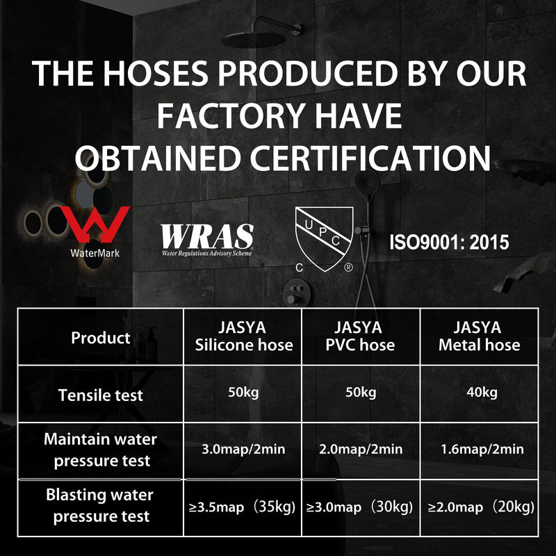 119 Inches Long Shower Hose Rv Shower Hose Extra Long Explosion Proof Anti Winding Silicone Showerhead Hose For Cleaning Pet Black Shower Extension Hose Flexible Hand Held Shower Hose Replacement 119 In