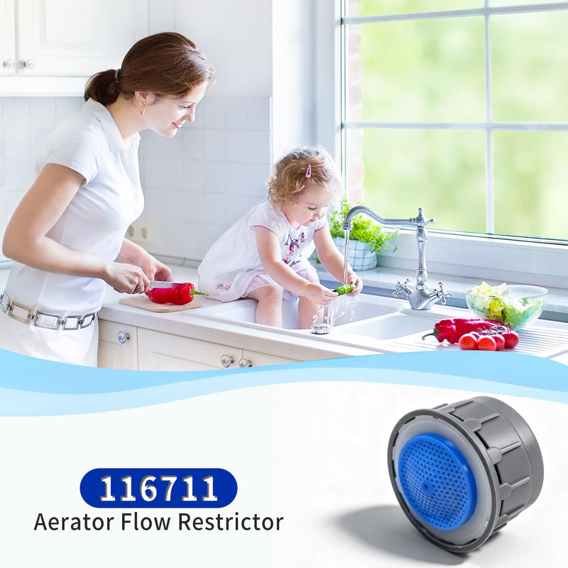 116711 Faucet Aerator 1.5 Gpm for Moen Bathroom Kitchen Sink Inserts Replacement Parts 2 pcs