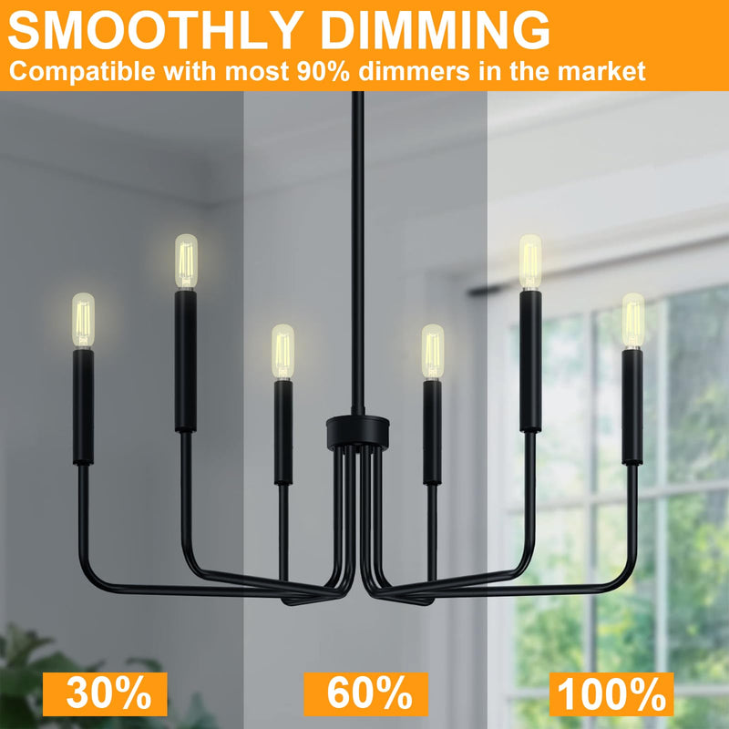 14-Pack E12 LED Bulb,𝟔𝐖 E12 Bulb Dimmable (60W Equivalent) with Soft Warm White 2200K, Candelabra Light Bulbs with 90+ CRI, No Flicker for Chandeliers,Ceiling Fan,Pendant,Vanity 2200k-14pack