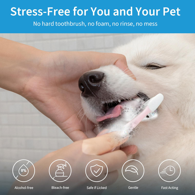 Dog Teeth Cleaning Finger Wipes - Pet Dental Care Wipes for Dogs & Cats - Freshens Breath - Remove Plaque and Tartar - Disposable Gentle Cleaning & Gum Care Dog Finger Toothbrush - 50 Count - PawsPlanet Australia