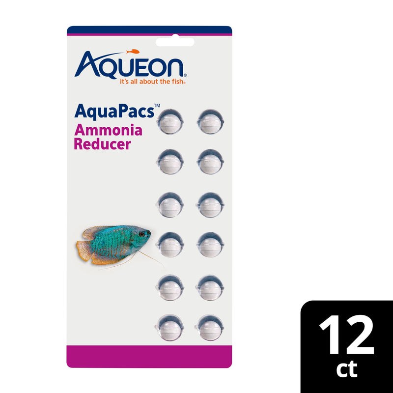 Aqueon AquaPacs Ammonia Reducer 12 Pack, 10 Gallon