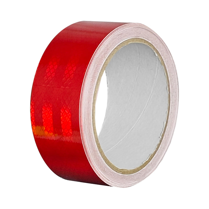 SWRT 2 Inch X 30 FT Reflective Tape Outdoor Waterproof DOT-C2 Fade Resistant Red Reflective Tape Strong Adhesive Safety Warning Tape Reflector Conspicuity Tape for Trailer Trucks Bikes 2IN x 30FT