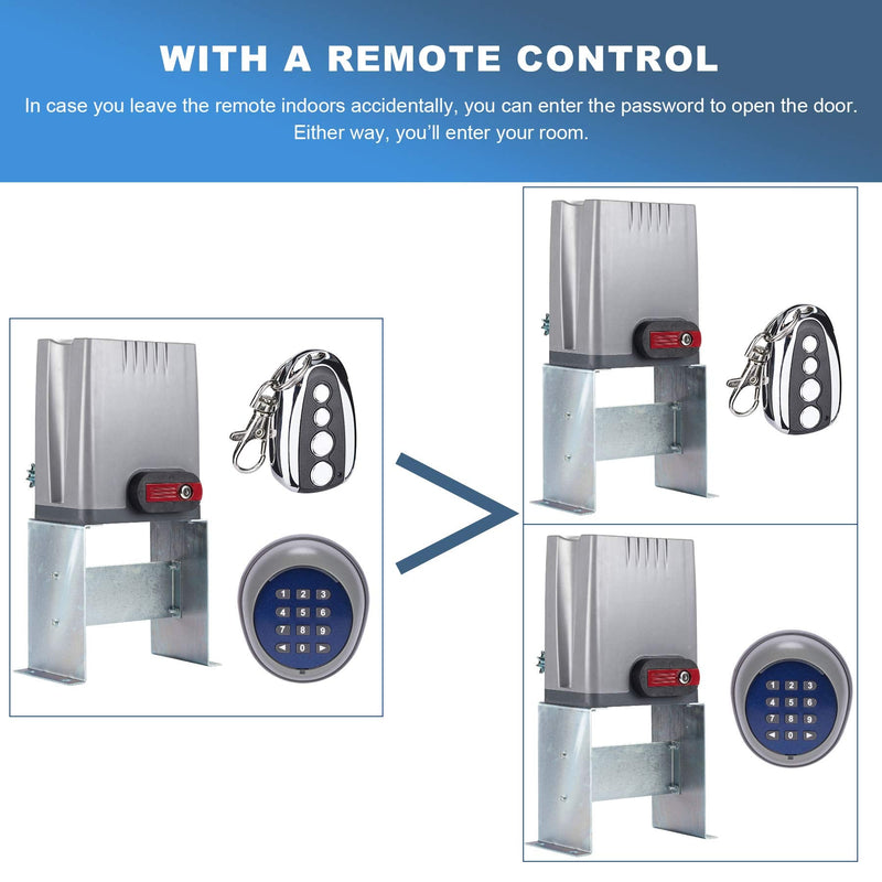 CO-Z Security Wireless Automatic Code Entry Gate Keypad Remote Operator Panel Control for Sliding Gate Opener Motor Wireless Keypad, for Outdoor