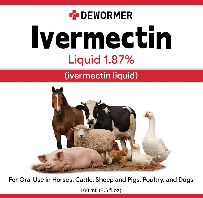 Dewormer, Liquid Formula, for Roundworms, Pinworms, and Others, 3.4 fl oz
