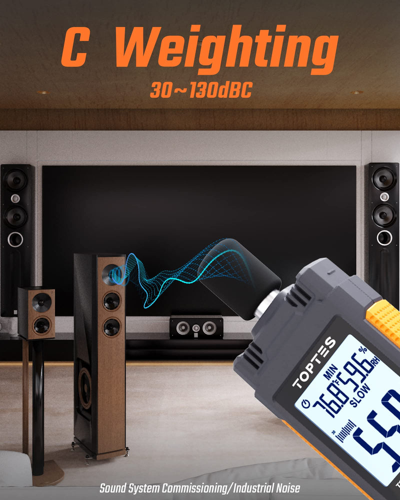 TS-501B Decibel Meter & TS-301 Anemometer-an Great Environmental Monitoring Kit for Measuring Noise Levels and Wind Speed Home and Outdoors