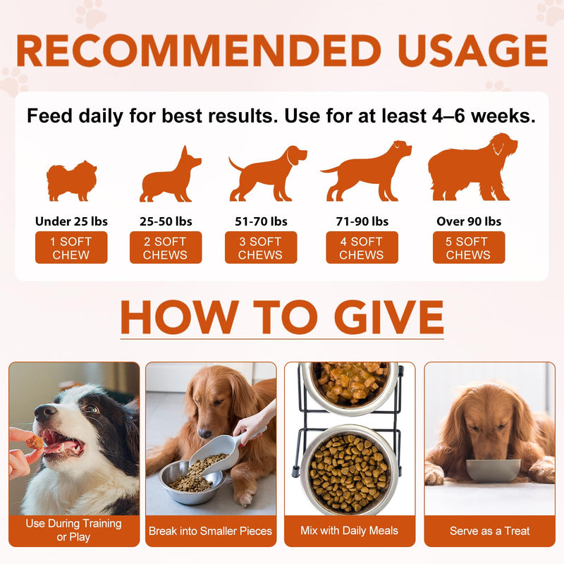 Joint Supplement for Dogs | Dog Joint Care with Glucosamine, Chondroitin, MSM, Green Lipped Mussel, Vitamins C & E, Hip & Joint Support for Senior Dogs, 150 Chews for All Breeds & Sizes(Duck Flavour)