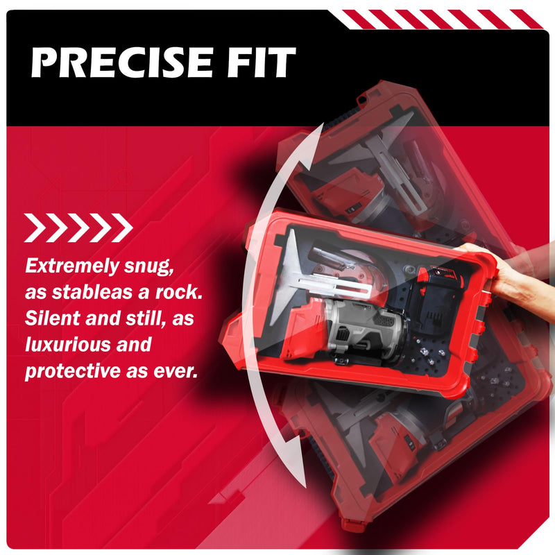 Precision-Cut EVA Foam Insert for Router Storage | Fits Packout Organizer for 48-22-8435 Packout Tool Box | EVA Foam Insert with Accessory Slots | (Tool/Tool Box Not Included) 2723-20