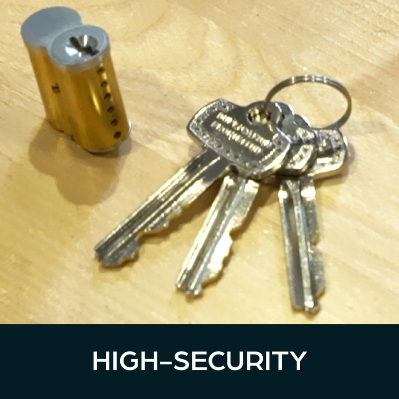 High Security Keyed Up IC Core Cylinder with Control Key KA - Durable and Reliable Lockset for Home and Office Security