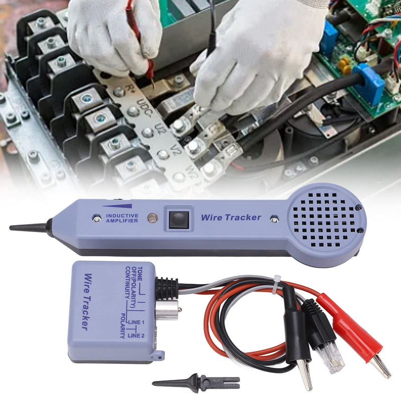 Tone and Probe Kit, Network Cable Tracing Tester Kit Audio Adjustable Induction Amplifier Cable Toner Detector Wire Tracer Circuit Tester Tone Generator Kit for Network Cable Collation