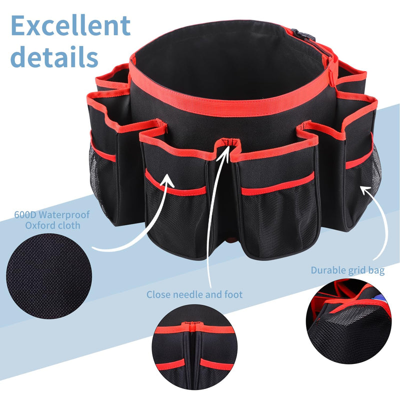 Bucket Cleaning Tool Organizer,Wash Tool Caddy 5-Gallon Organizer,5 Gallon Bucket Holder Cleaning Supplies for Housekeeping