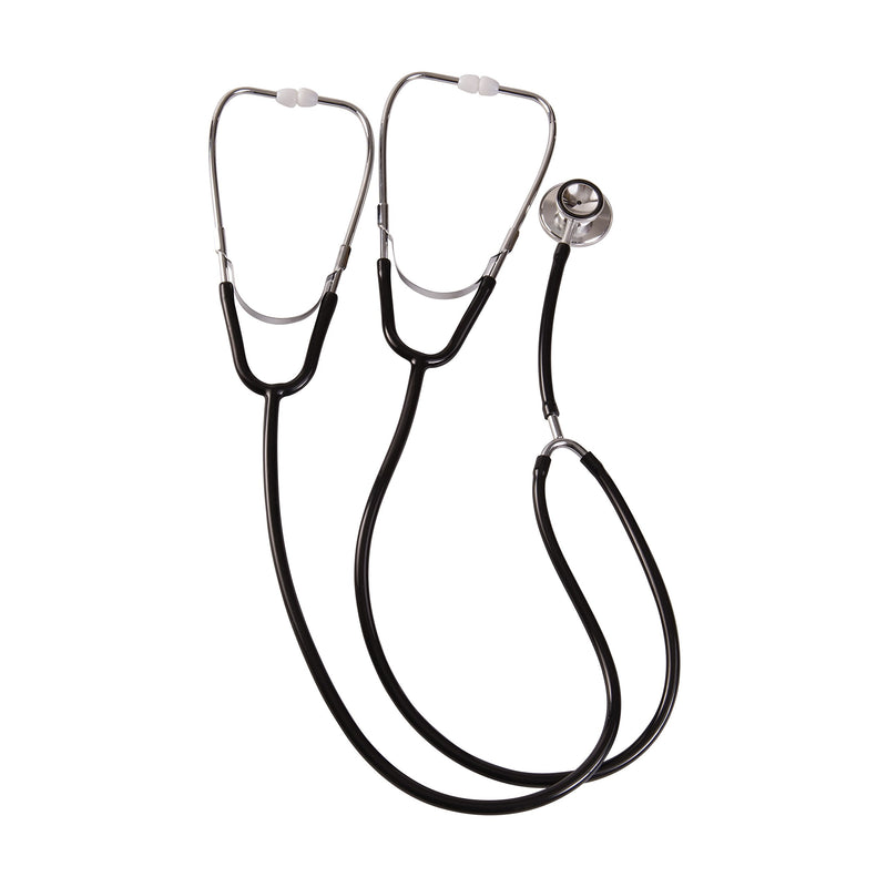 MABIS Dual Head Teaching Stethoscope - Nursing & Medical Training, Black (Pack of 2)