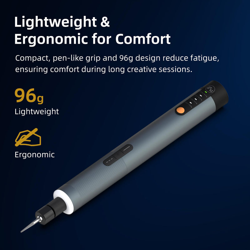 iFu Mini Cordless Rotary Tool Kit, 150mN.m Torque Engraving Pen