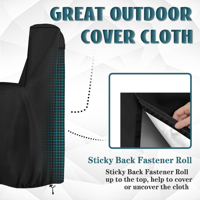 Outdoor Water Softener Cover Waterproof,(64" H x 40" W x 16" D) Black, Whole House Water Softener Covers Back Open Design To Adapt To A Variety Of Installation Scenarios 64" H x 40" W x 16" D