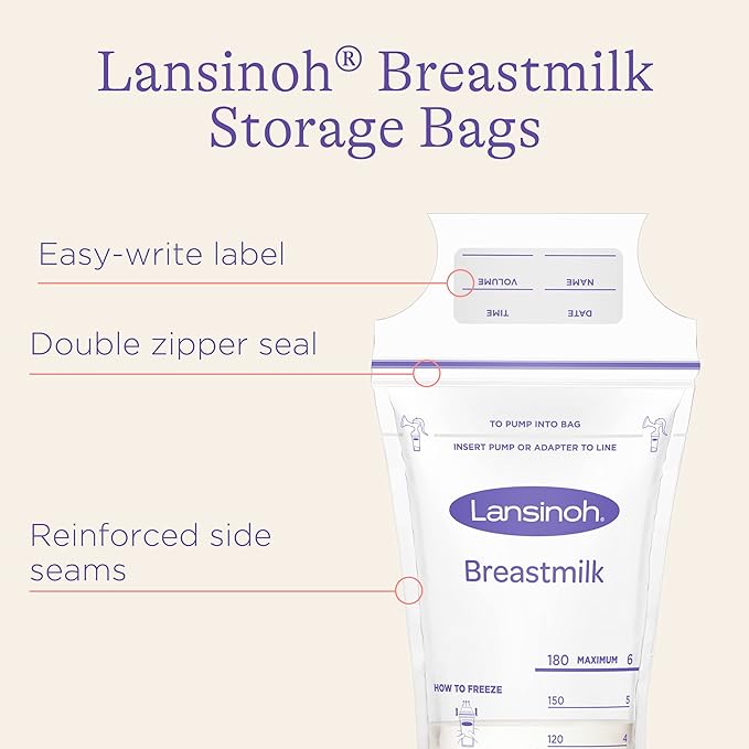Lansinoh Breastmilk Storage Bags 100 Count - NewNest Australia