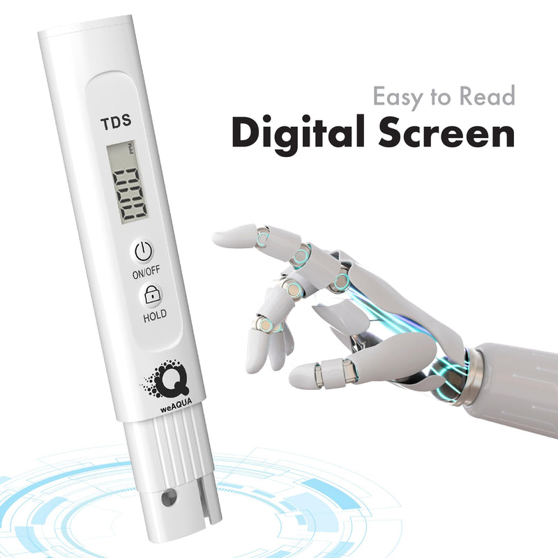 TDS Meter AI-Supported Self-Calibrating for Accurate Results - Total Dissolved Solids Meter- Water Quality Tester Ideal for Drinking Water, Hydroponics, TDS and PPM Measurement TDS Pro