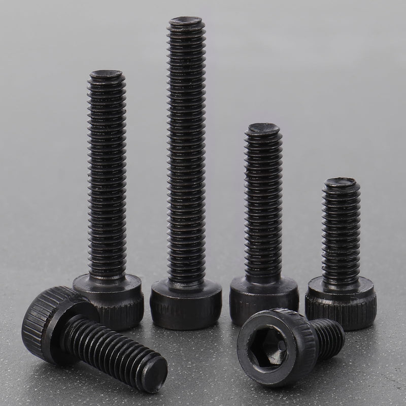 440Pcs M3 Screws Kit for 3D Printer DIY,220Pcs M3 Screw (6-25mm),220Pcs M3 Nut,Hex Socket Head Cap Small Metric Bolts Nuts Assortment,12.9 Grade Alloy Steel,Black Oxide, M3x6/8/10/12/16/20/25mm