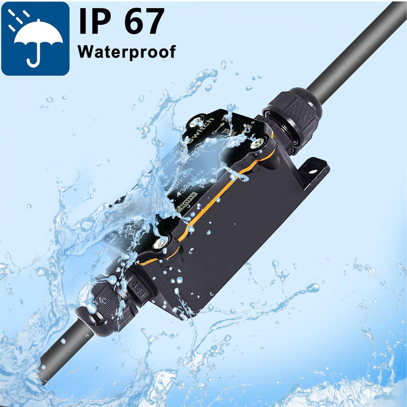 Forward and Reverse Remote Control Switch,DC 12V to 48V 8A Waterproof Remote Control Switch,Linear Actuator 12V Wireless Switch,Up to 165 Feet Control Range,for Shutter Doors,Winch Electromagnetic 12-48V DC