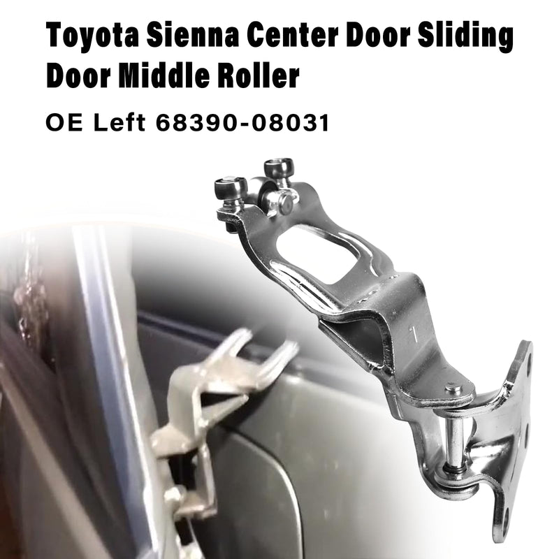 Sienna Sliding Door Roller Hinge 1 Pair Compatible with 2004-2010 Sienna CE LE XLE Left Driver & Right Passenger Side Center Door Power Roller Assembly Replace 6839008031 68380-08031