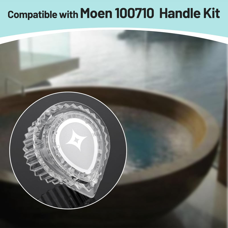 Shower Knob for Moen, Compatible Moen 100710 Posi-Temp One-Handle Tub and Shower Replacement Knob Handle Kit For Moen 100710