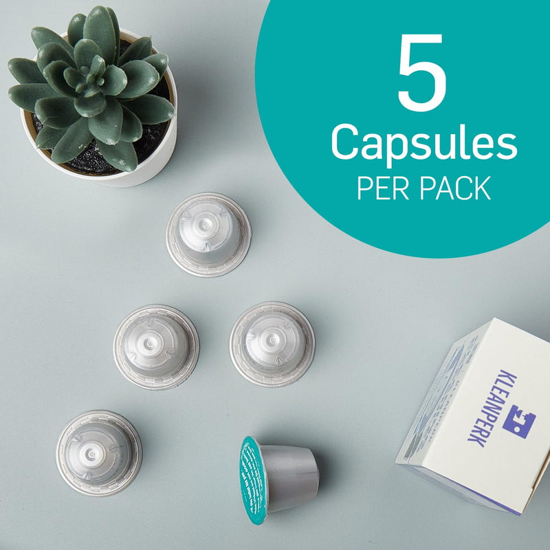 5 Cleaning Pods I Compatible With Nespresso Original Line Machines I Cleaning Kit for Better Tasting Coffee I Coffee Machine Cleaner I Easy and Safe to Use 1 Count (Pack of 5)