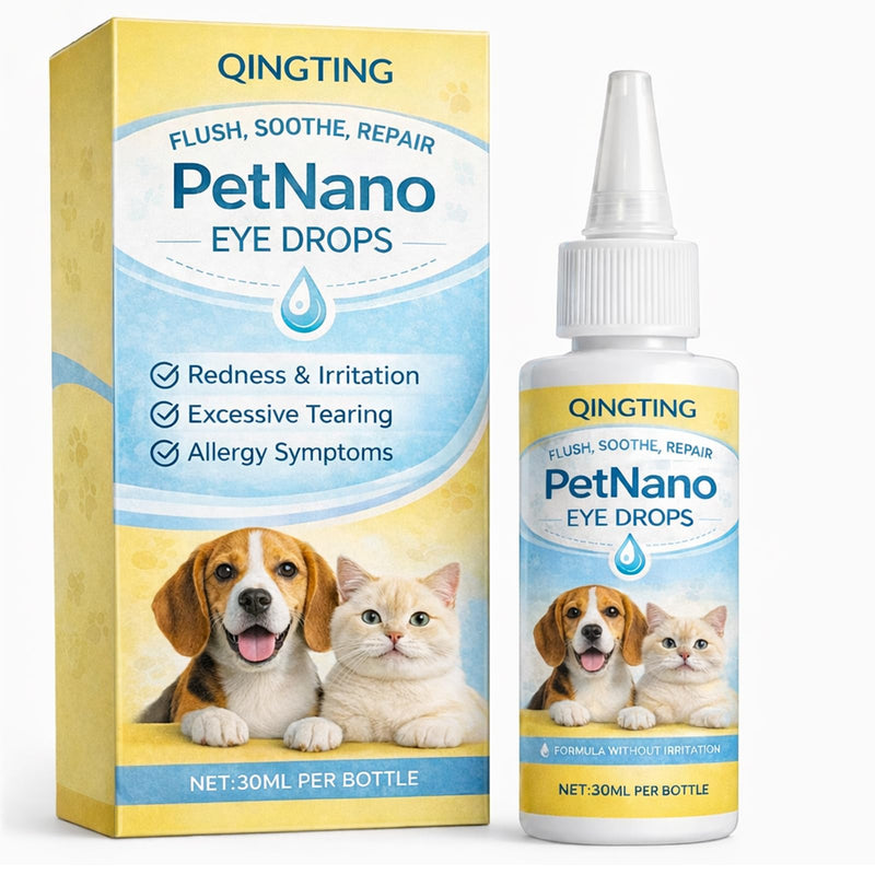 Petnano Eye Drops, Gentle Daily Eye Care, for Dogs & Cats, Supports Eye Comfort & Clarity, Easy-to-Use Dropper, 30ml / 1 fl oz (1)