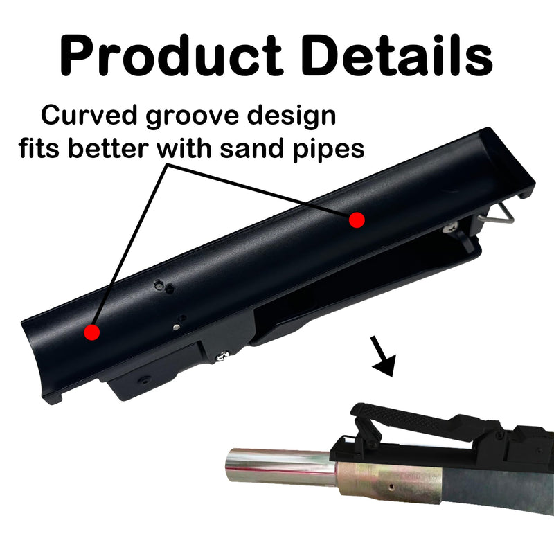 Sand Blaster Machine Pneumatic Switch Sandblaster Deadman Control Sandblaster Machine Accessories Palm Pressing Control Sandblaster Handle Pneumatic Switch (Black) Black