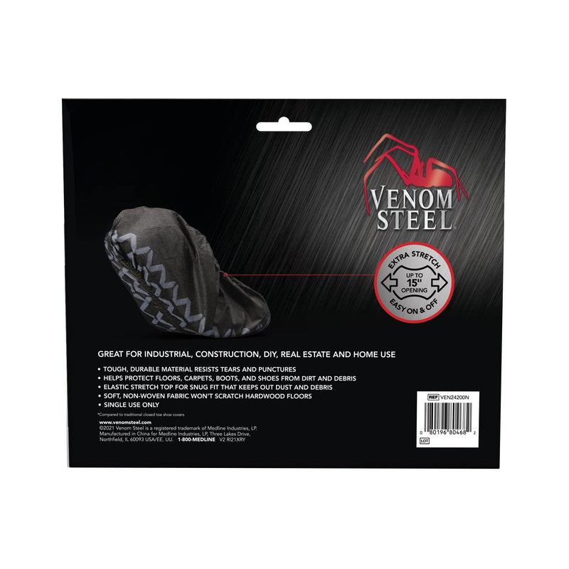 Venom Steel Boot and Shoe Covers, Tough, Easy On, Fits Over Boots, Improved Grip, Value Pack, 12 Pairs Per Box - NewNest Australia