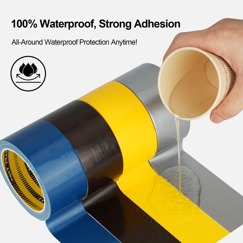 LLPT Duct Tape Dark Brown Premium Grade 2.36 Inches x 108 Feet Heavy Duty Easy Tear Strong Adhesive for Moving Packing Color Coding Art Craft DIY Projects Repair (DT254)