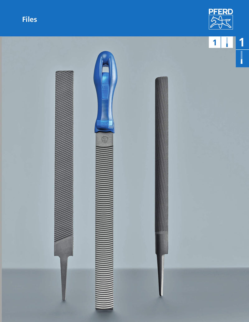 PFERD Plastic File Handle, 1 pc. | 4-1/4 inch | Blue | 11132 - Sturdy plastic file handle for all 8 inch to 10 inch tanged files 1 Count (Pack of 1)