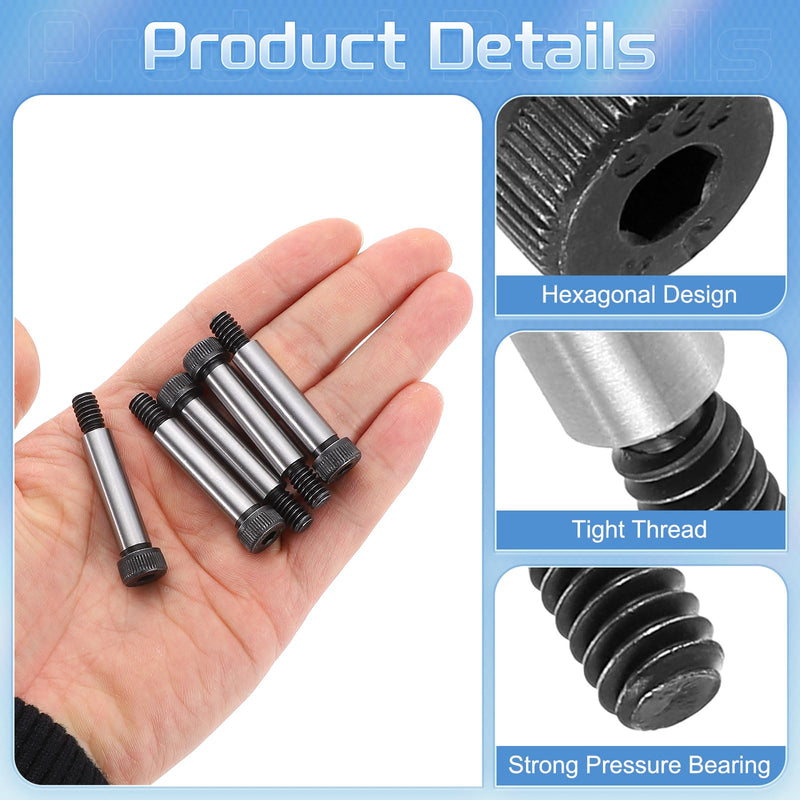 uxcell Alloy Steel Hexagon Socket Head Shoulder Screws Bolts, 1-5/16" Shoulder Length, 5/16" Shoulder Dia, 5/16-20 UNC Thread, 5pcs 1-1/4" x 5/16"